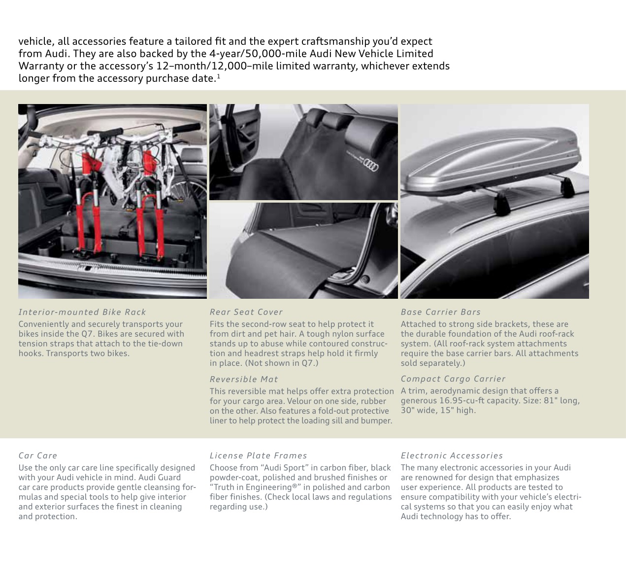 2012 Audi Q7 Brochure Page 12